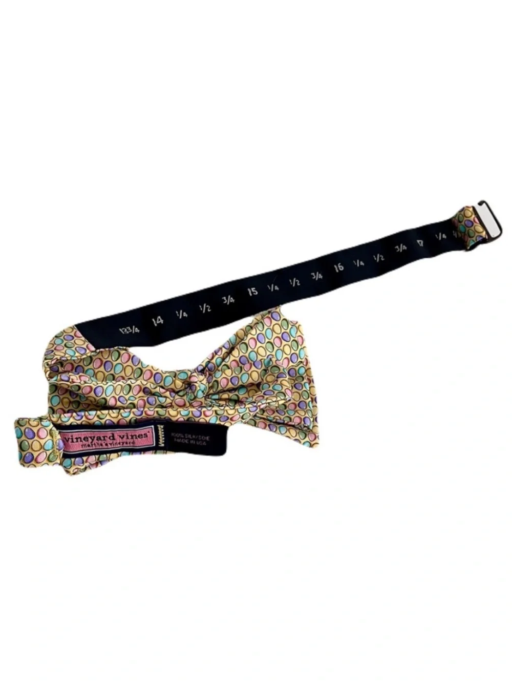 Vineyard Vines Yellow Easter Egg Silk Bow Tie